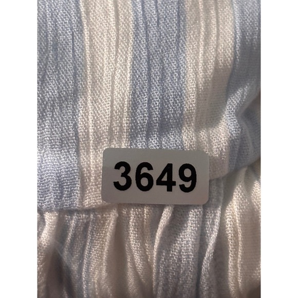 Altard State Striped Ruffle Cap Sleeve Tie Waist Romper Blue Pink AL-127A L - Picture 12 of 12